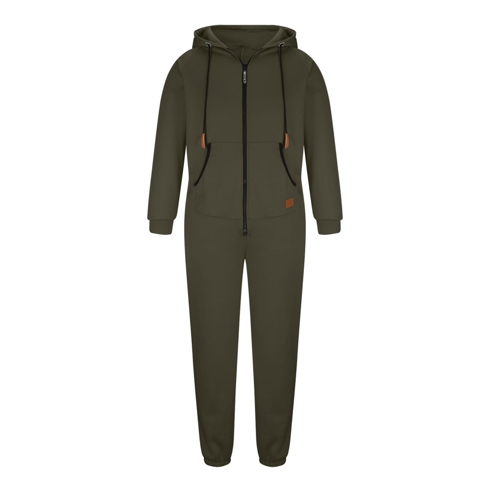 NWT Men's Olive Hooded Jumpsuit XXL L88